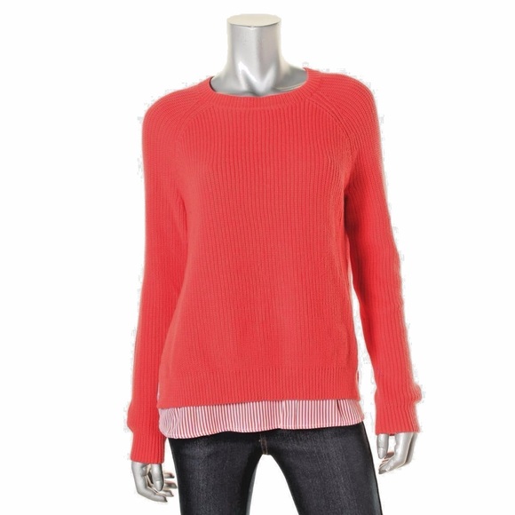 Lauren Ralph Lauren Vibrant Red Crew Neck Sweater - Picture 3 of 3